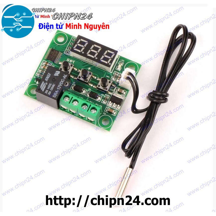 [1 CÁI] (E40) Mạch Cảm biến nhiệt độ kèm Relay 5V XH-W1209