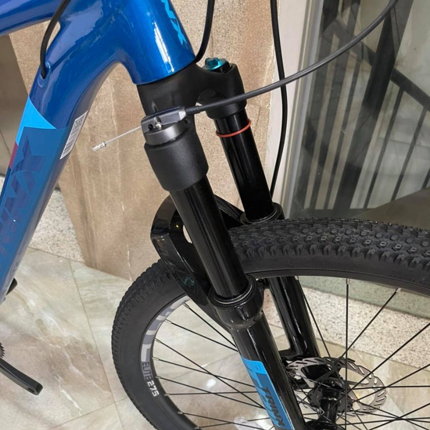Xe đạp địa hình TRINX X1 ELITE, khung sườn Nhôm công nghệ 6061 26*17", Bộ truyền động Shimano Altus 27speed, màu xanhsky