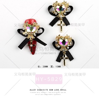 Hạt Kim Sa Trang Trí Móng Hình Nơ
