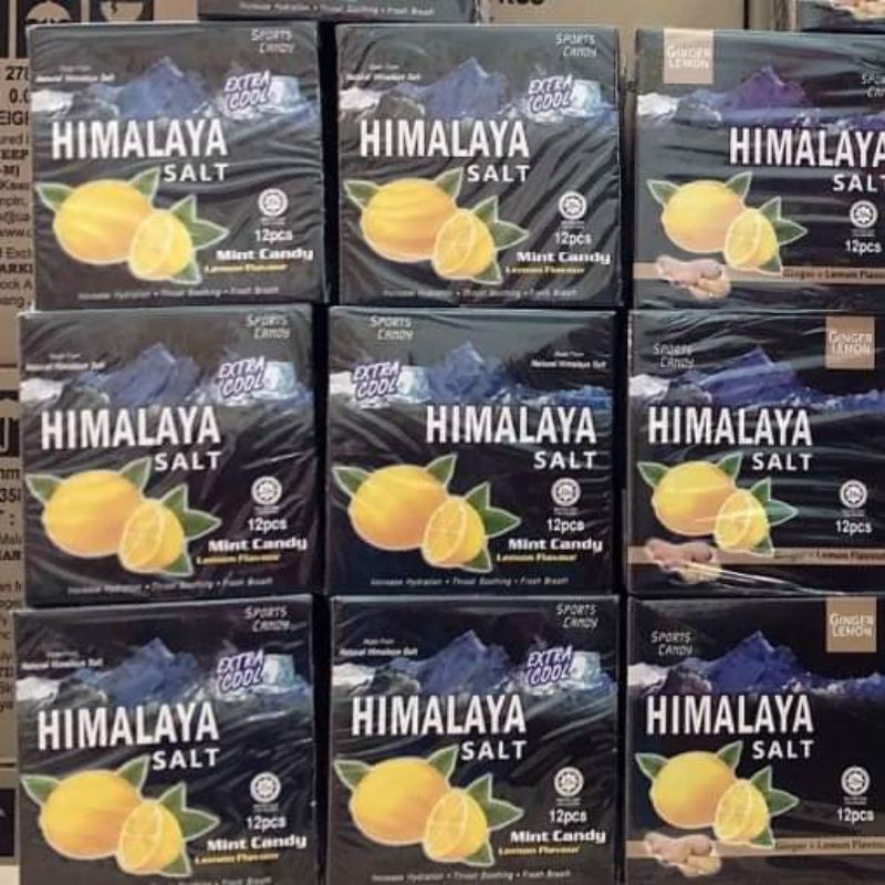 [1 Hộp 12 gói] Kẹo Bạc Hà Chanh Muối Himalaya MALAYSIA