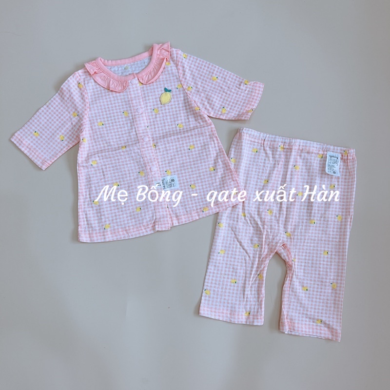 (size 75,80) Bộ cotton mỏng mát Agabang xuất Hàn dư xịn