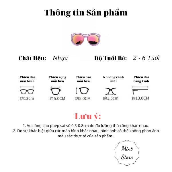 Mắt Kính Tráng Gương Phong Cách Thời Trang Chống Tia UV Cho Bé Trai, Bé Gái