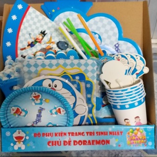 Bộ trang trí sinh nhật chủ đề doremon