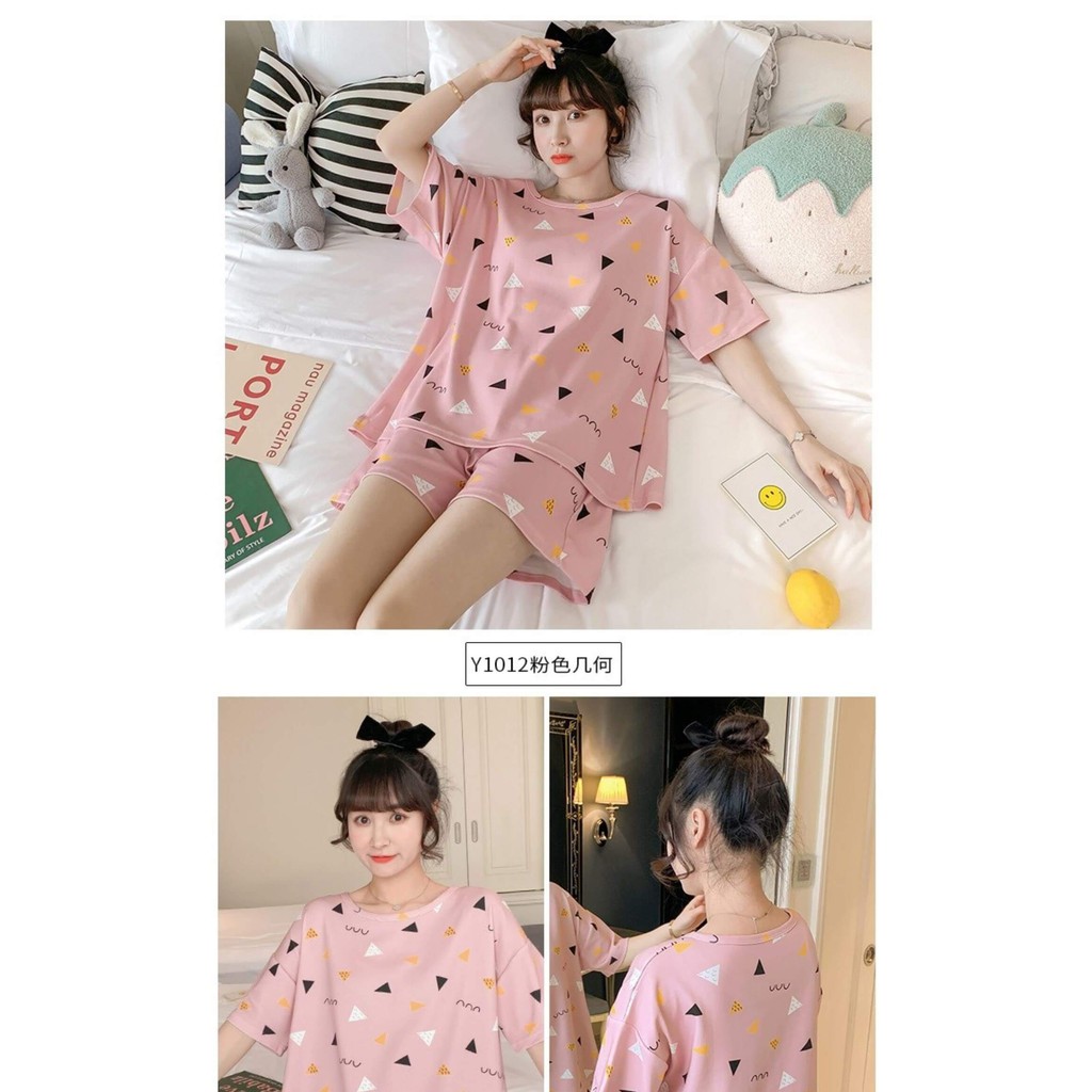 Đồ Bộ Nữ Mùa Hè Dễ Thương Nhiều Hình Nhiều Mẫu - Đồ Bộ Tay Ngắn Đủ Size BTTL103 | BigBuy360 - bigbuy360.vn