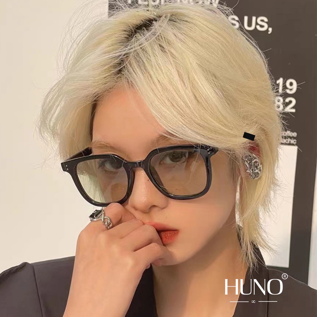 Kính râm nam nữ cao cấp siêu đẹp được thiết kế hai chấm Siêu HOT 2023 với gang màu cá tính siêu đẹp HUNO - KR42