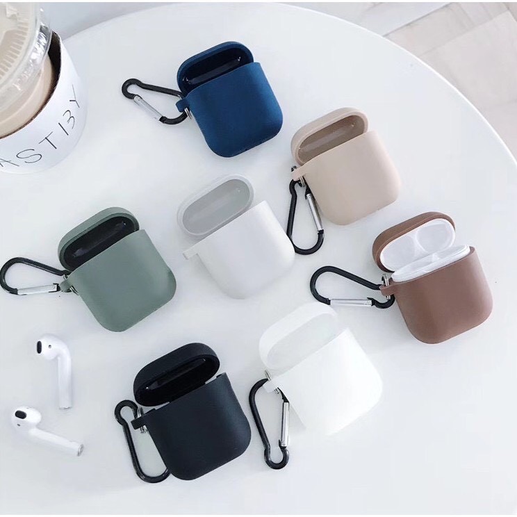 Case Vỏ Bao Airpods Đựng Tai Nghe Cho Airpods 1&amp;2 Chất Liệu Silicon Dẻo Hỗ trợ Airpods i11 i12 i18 i100