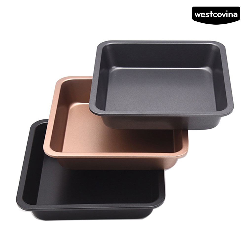 Khuôn Nướng Bánh Hình Vuông Bằng Thép Carbon 8 Inch