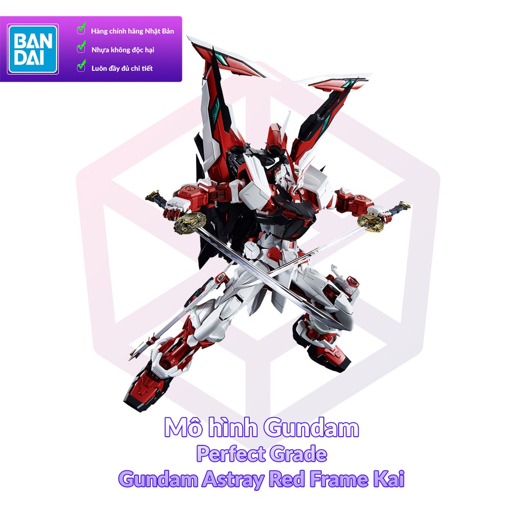 Mô Hình Gundam Bandai PG Gundam Astray Red Frame Kai 1/60 Seed Astray [GDB] [BPG]
