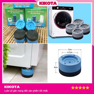 Sét 4 chân kê máy giặt tủ lạnh chống rung lắc chống ồn cách điện