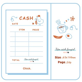 Giấy nhớ sticky note memo daily checklist