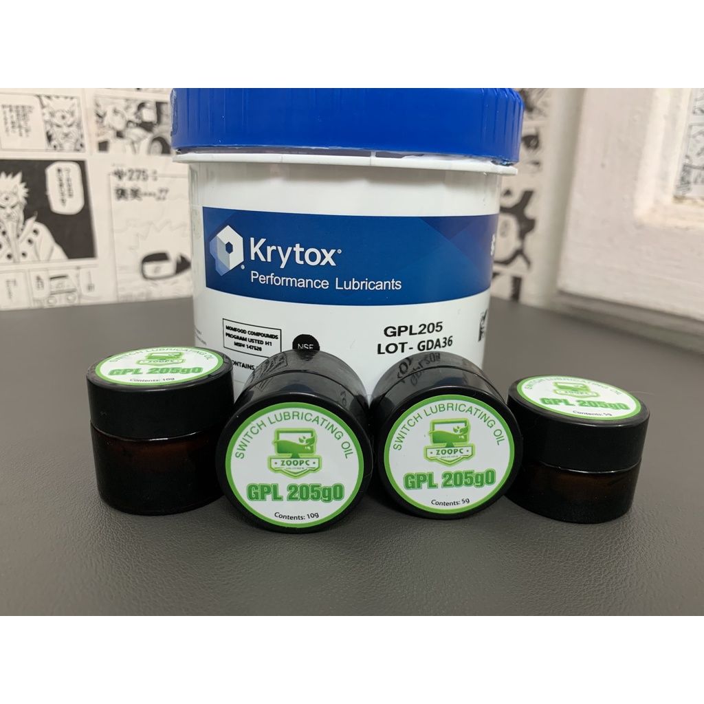 Dầu mỡ Krytox ZooPC GPL105 GPL205G0 chuyên dụng Lube Switch và Stab bàn phím cơ
