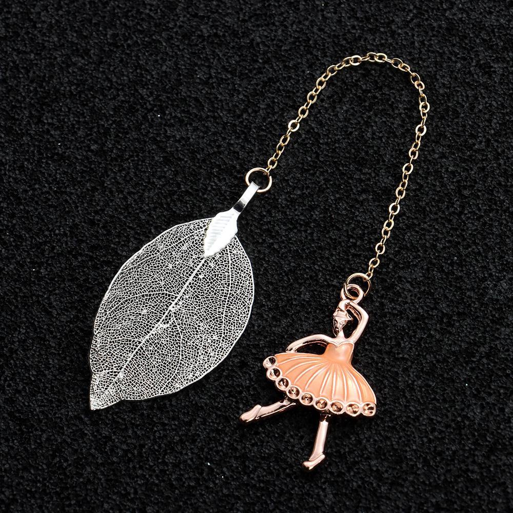 PISTA Bookmark Hình Chiếc Lá Phong Cách Retro