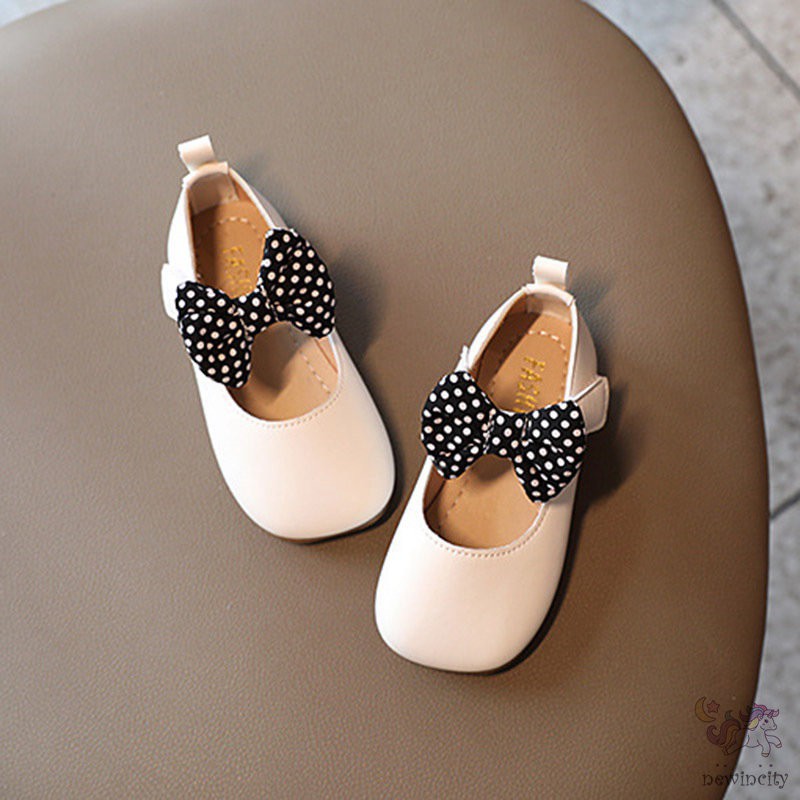 Giày búp bê đế mềm đính nơ xinh xắn phong cách Hàn Quốc thời trang cho bé gái
