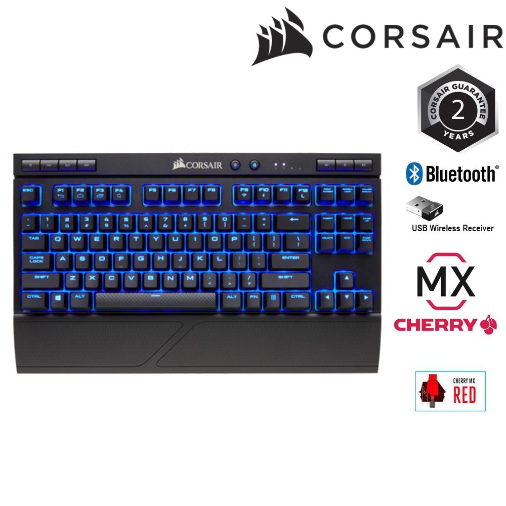 Bàn phím cơ CORSAIR K63 không dây - Mx Red