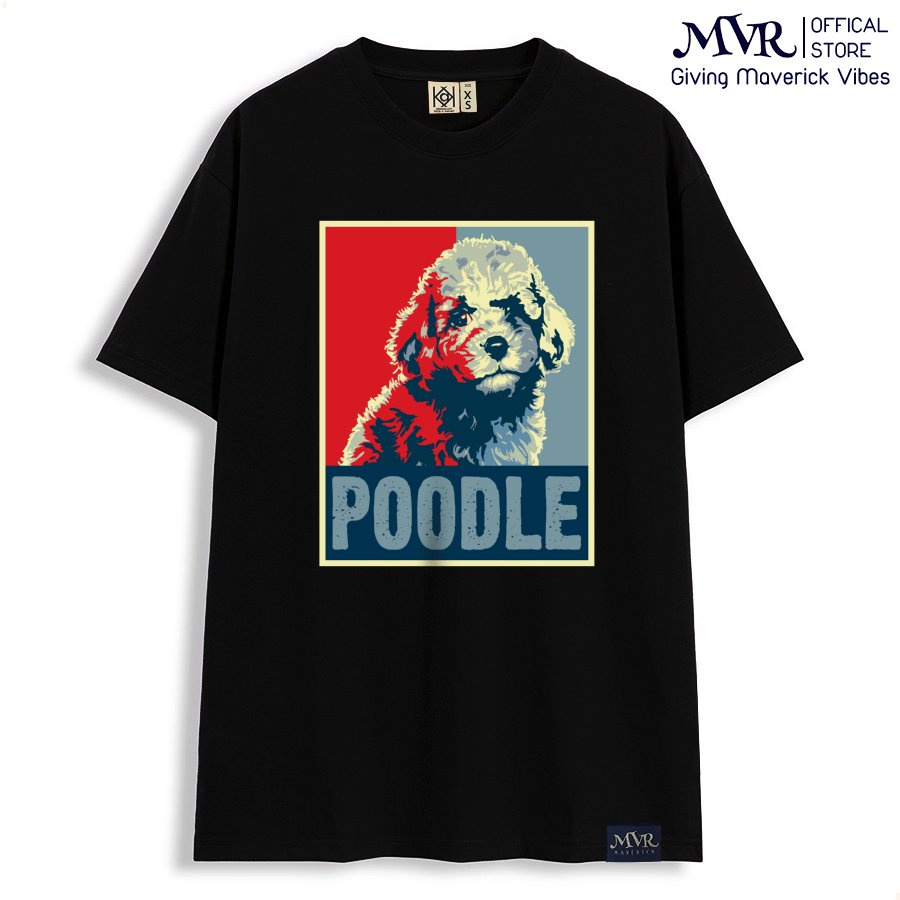 Áo thun nữ nam Chú chó Poodle dễ thương cho sen iu boss MVR  KK3842