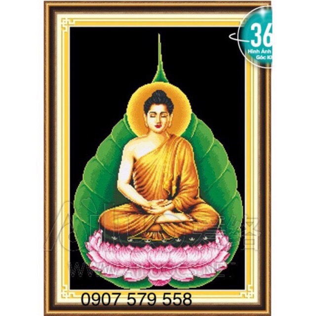 FREESHIP EXTRA - Tranh đá Phật  Kích thước:60x86 cm