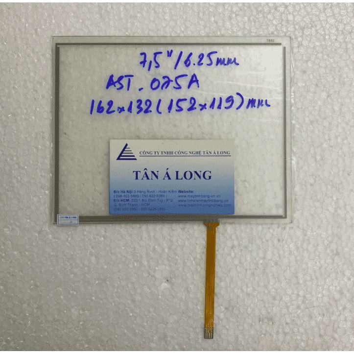 Tấm cảm ứng công nghiệp 7.5 inch AST-075A 162×132(152×119)mm 6.25mm