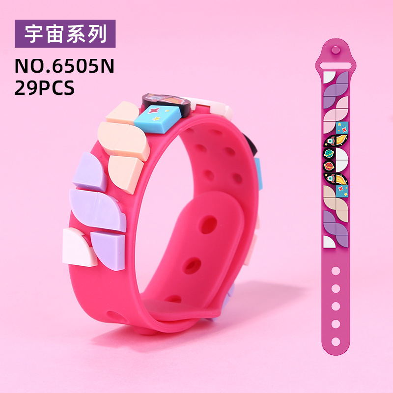 Vòng Đeo Tay Silicone Khối Lắp Ráp 6501n-6n