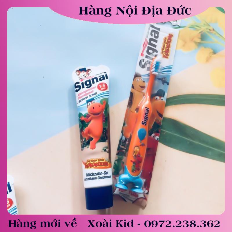 Kem đánh răng Signal Đức kem đánh răng trẻ em cho bé từ 0-6 tuổi và 6+ nuốt được - Đủ Bill