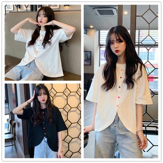 Áo thun ngắn tay thời trang Ulzzang Hàn Quốc mùa hè mới cho nữ
