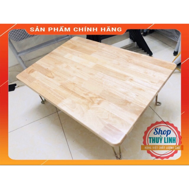 ⚡️Bàn gỗ thịt 50x70 chân đại thép phi 7