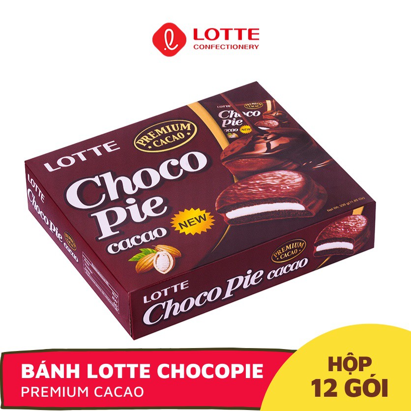 Bánh Chocopie Lotte Hàn Quốc - Hộp 12 cái 336g