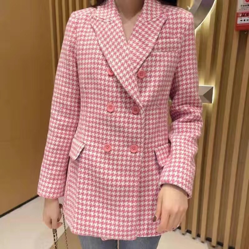 Áo Vest Dạ Hồng Nữ Thời Trang Thu Đông Công Sở 2021