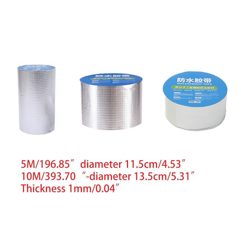 Băng Keo Cao Su Phôi Nhôm Dán Mái Nhà Chống Rò Rỉ Chống Thấm Nước Chuyên Nghiệp