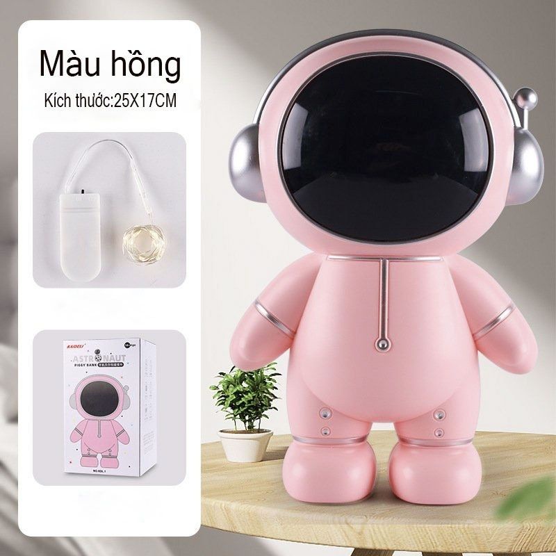 Đèn led mô hình phi hành gia ống tiết kiệm kiểu đứng quà tặng ý nghĩ cho trẻ em PAPAZUM D4.027.HO