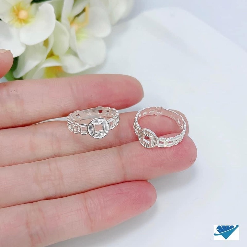 Nhẫn nữ bạc ta THJ - Nhẫn nữ tài lộc xi vàng may mắn