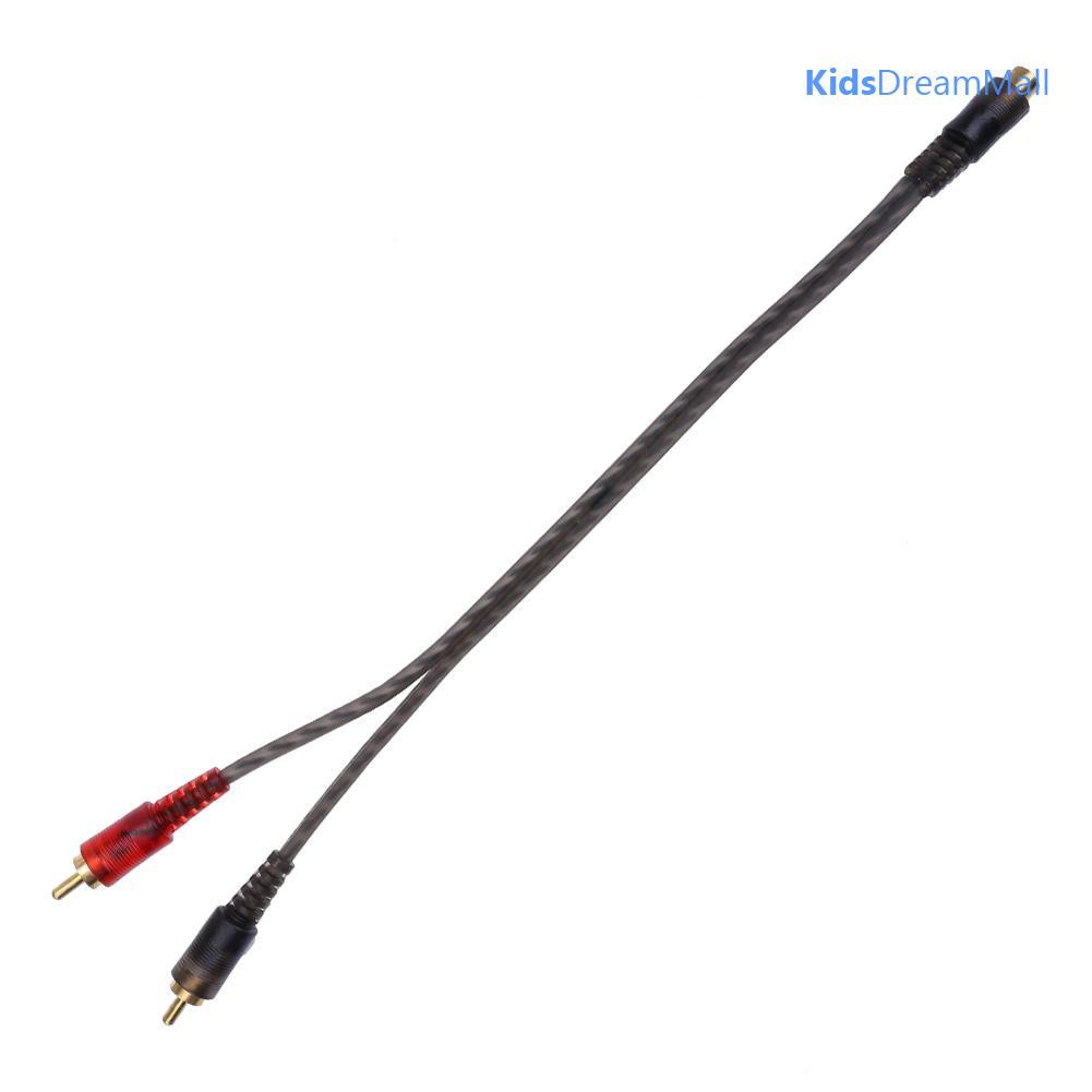 Cáp chia âm thanh 27cm 1 rca sang 2 rca cho xe hơi