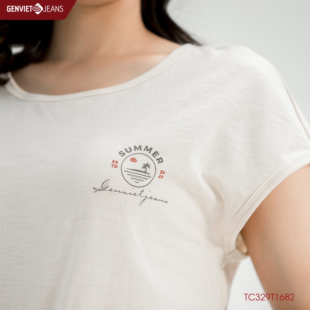 Áo Thun Cộc Tay Summer Genviet Nữ TC329T1682 GENVIET