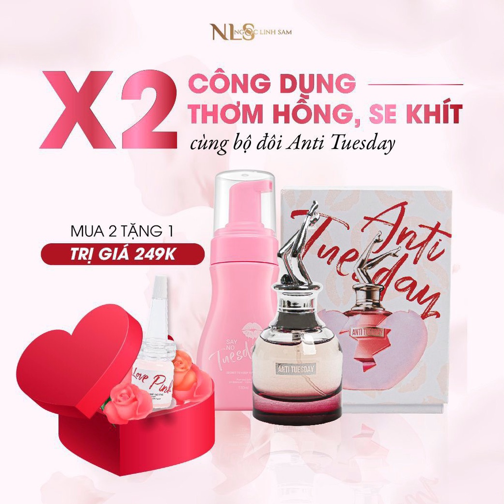 [CHÍNH HÃNG] Dung Dịch Vệ Sinh Say No Tuesday & Nước Hoa Xịt Anti Tuesday - Combo Cho 