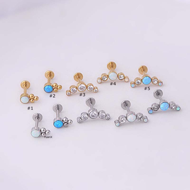 1 Khuyên Xỏ Tai Bằng Thép Không Gỉ Cá Tính