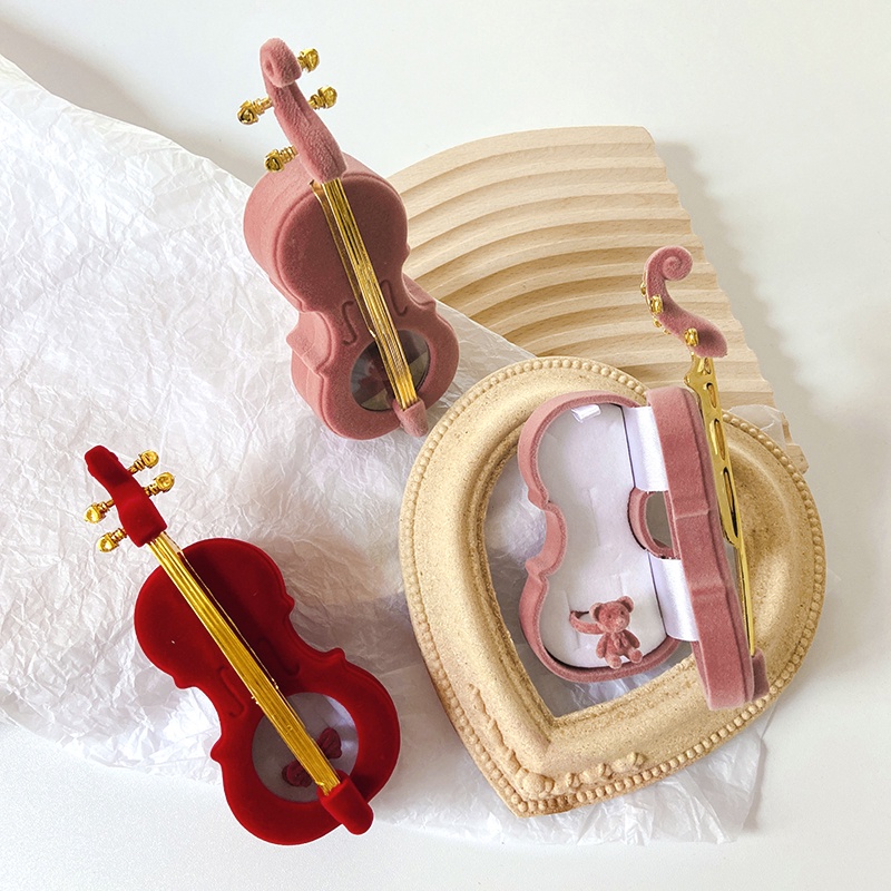 Hộp Đựng Trang Sức Hình Đàn Violin Sáng Tạo