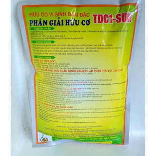 Hữu cơ vi sinh phân giải hữu cơ trechoderma 1kg