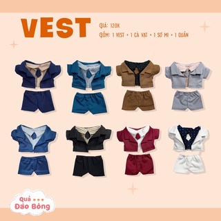 Vest lịch lãm ngầu cho Doll 20cm