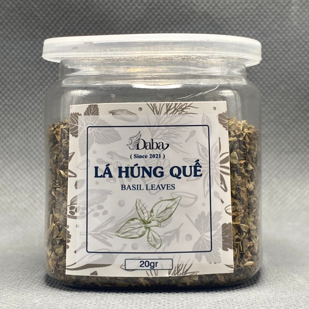 Basil Leaves - Lá húng quế khô dùng làm gia vị ướp gà sốt mì ý loại Hũ 50g, 100g