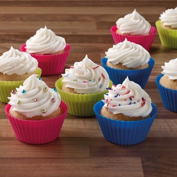 Khuôn Silicon Chế Biến Bánh Muffin, Cupcake Đồ Ăn Dặm Cho Bé Ngọt Shop