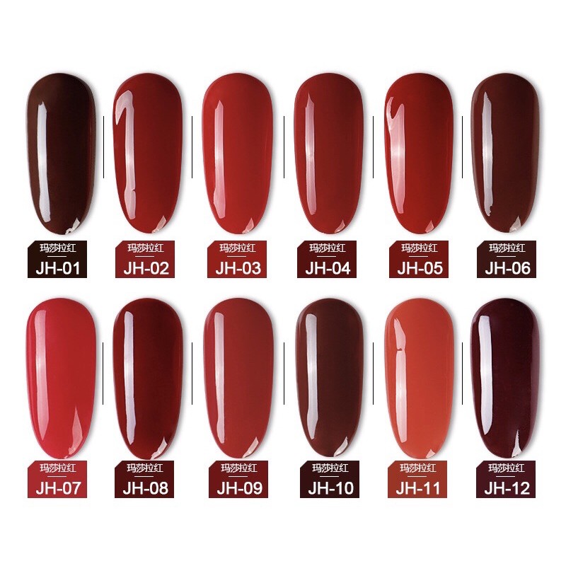 Sơn gel AS đỏ  -   mã JH , dung tích 15ml