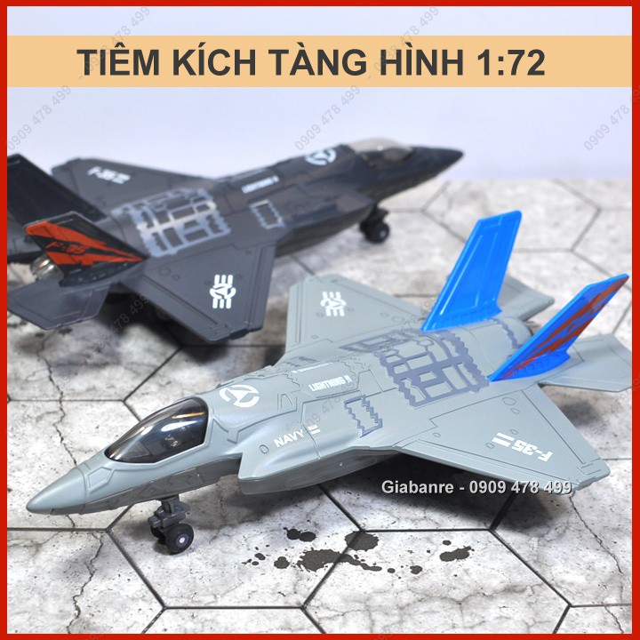 Mô Hình Máy Bay Tàng Hình Kiểu Dáng F35 - Tỉ Lệ 1:72 - 7799