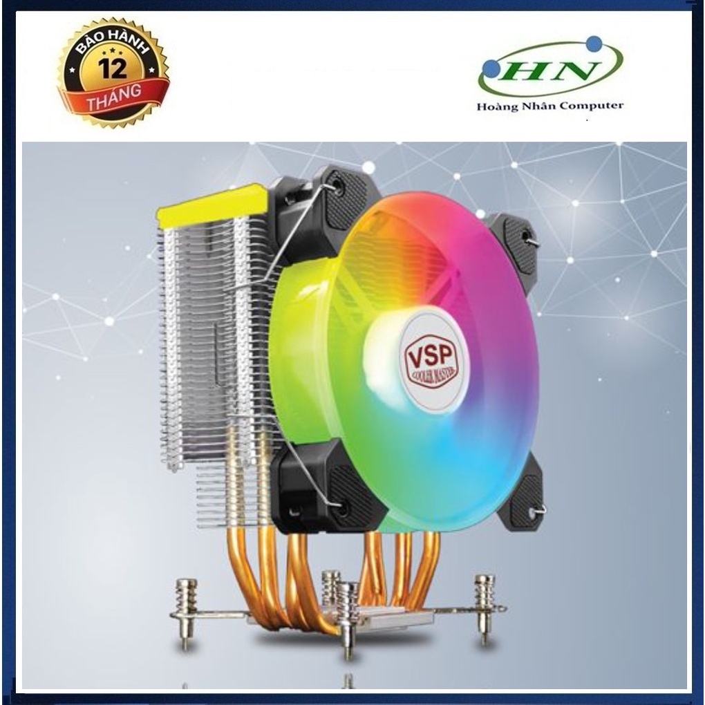 Quạt CPU VSP Cooler Masster T410i PLUS Led ARGB