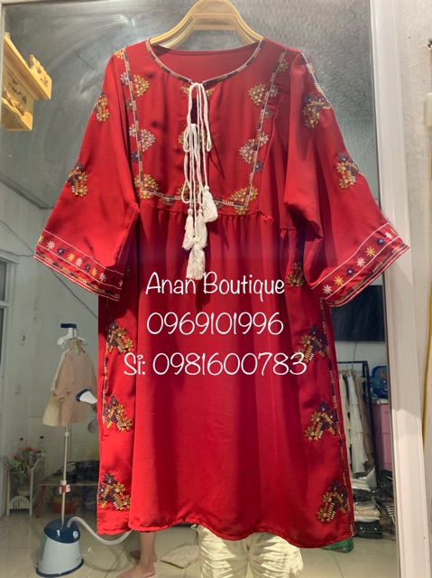 Váy thổ cẩm BoHo buộc dây | BigBuy360 - bigbuy360.vn
