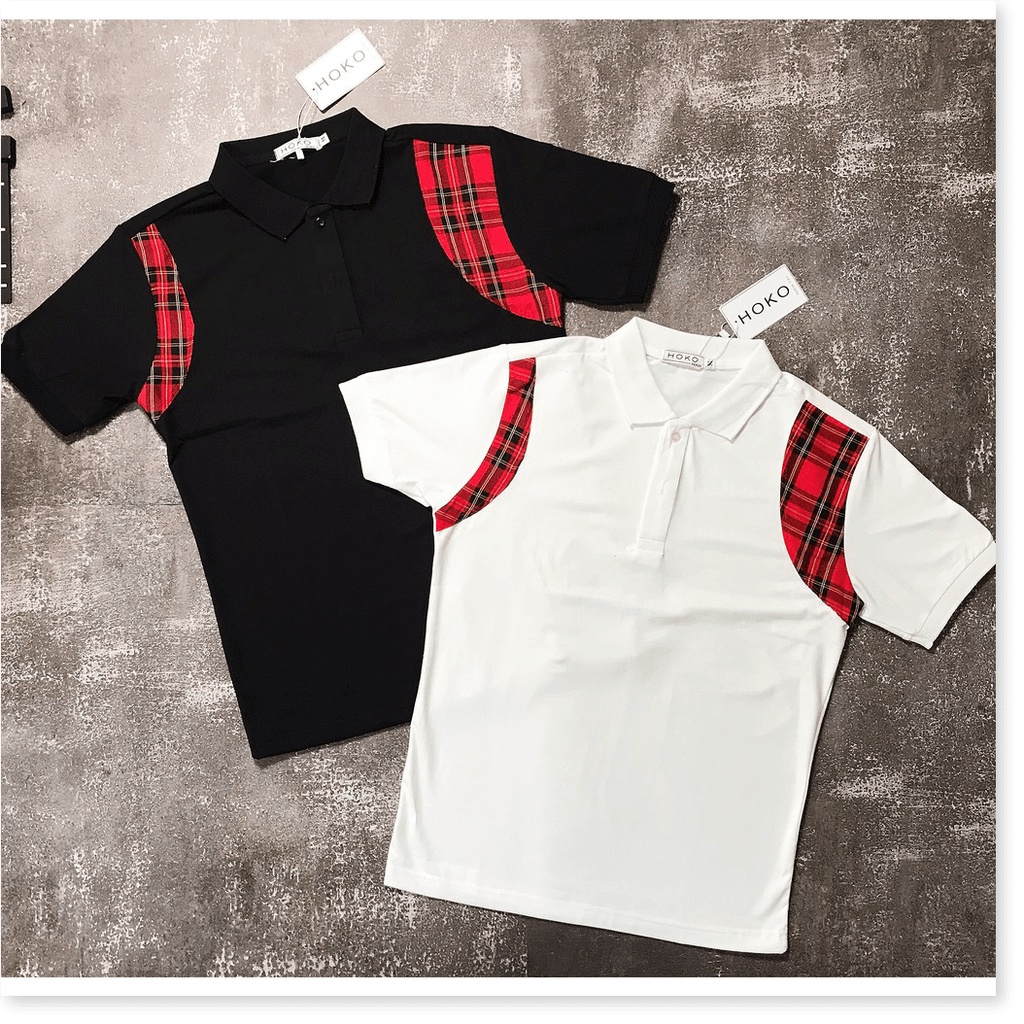 Áo thun nam cổ trụ phối VIỀN ĐỎ ĐEN SIÊU ĐẸP , FORM CHUẨN CHO CÁC ANH EM THỜI TRANG LANA FASHION