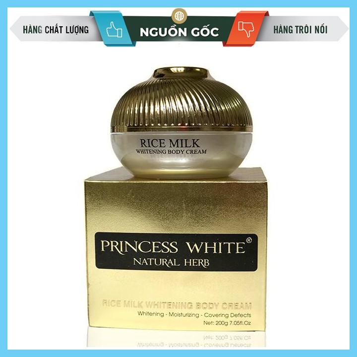 [Chăm Sóc Cơ Thể Chính Hãng] Kem Dưỡng Thể Tinh Chất Sữa Gạo Rice Milk Princess White | Dưỡng Trắng | Dưỡng Ẩm