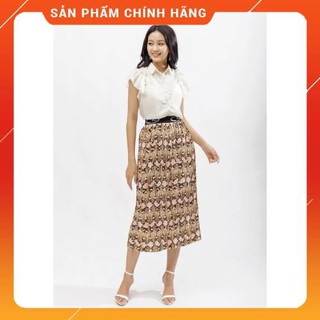 Chân váy xếp ly 💖SIÊU SANG💖 midi da beo, Chân váy dài dập ly cực đẹp phong cách vintage cho các bạn nữ