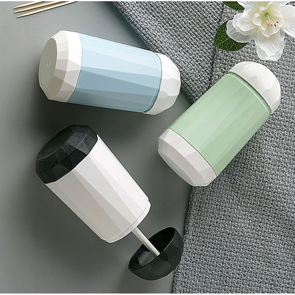 Hũ Ống Đựng Tăm Xỉa Răng Kiểu Chiếc Ô KIM CƯƠNG - Lọ Hình Tròn Decor - Ấn Tự Động