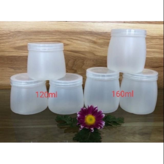 6-12 Hũ nhựa làm sữa chua(120ml -160ml)