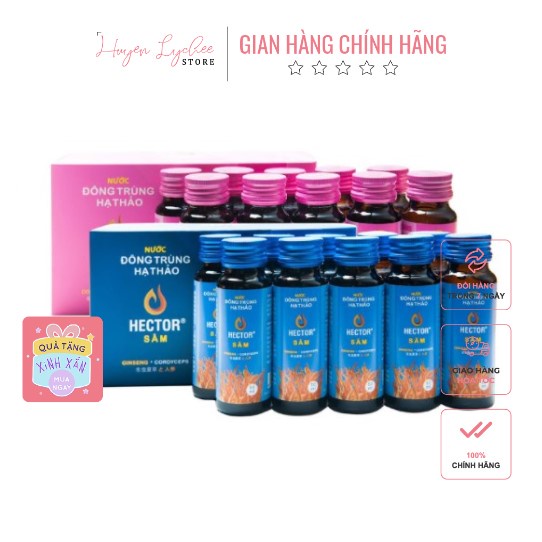 COMBO Nước Đông Trùng Hạ Thảo Hector Collagen và Hector Sâm