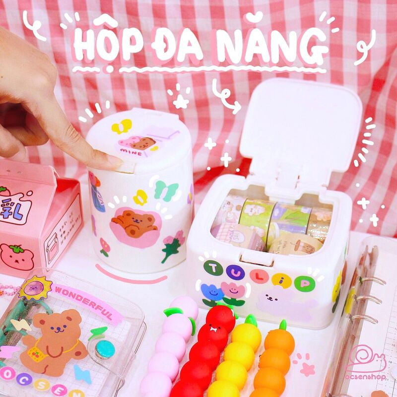 Hộp nhựa đa năng nắp bật